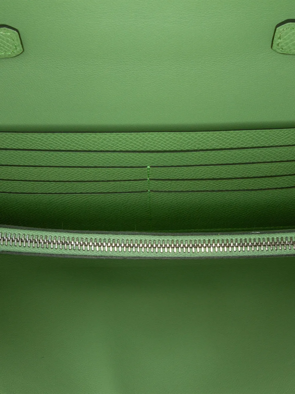 Pre-owned Hermes 2020 Epsom Constance Long To Go Wallet Crossbody Bag In 绿色