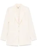 Elisabetta Franchi diamond-jacquard blazer - Neutrals