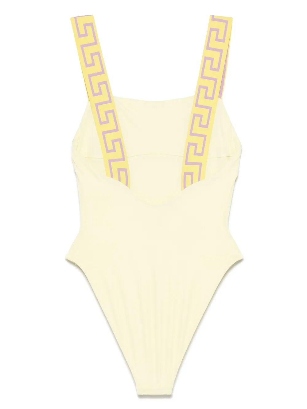 Versace Greca-border swimsuit - Geel