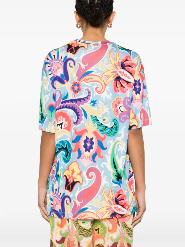 ETRO ペイズリー Tシャツ | ブルー | FARFETCH JP