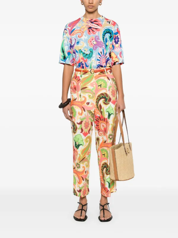 ETRO ペイズリー Tシャツ | ブルー | FARFETCH JP