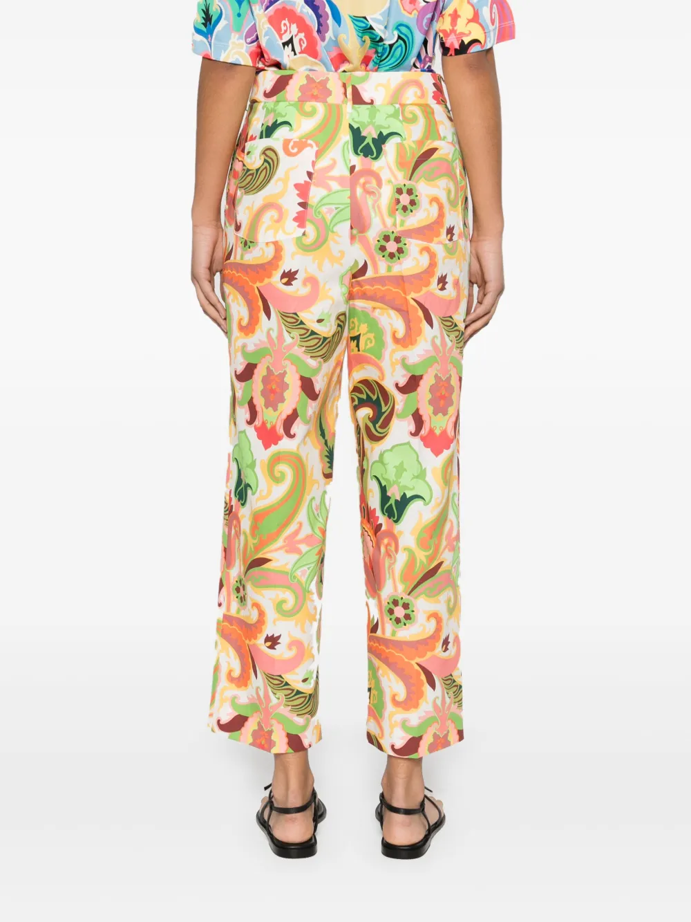 ETRO Broek met paisley-print Wit