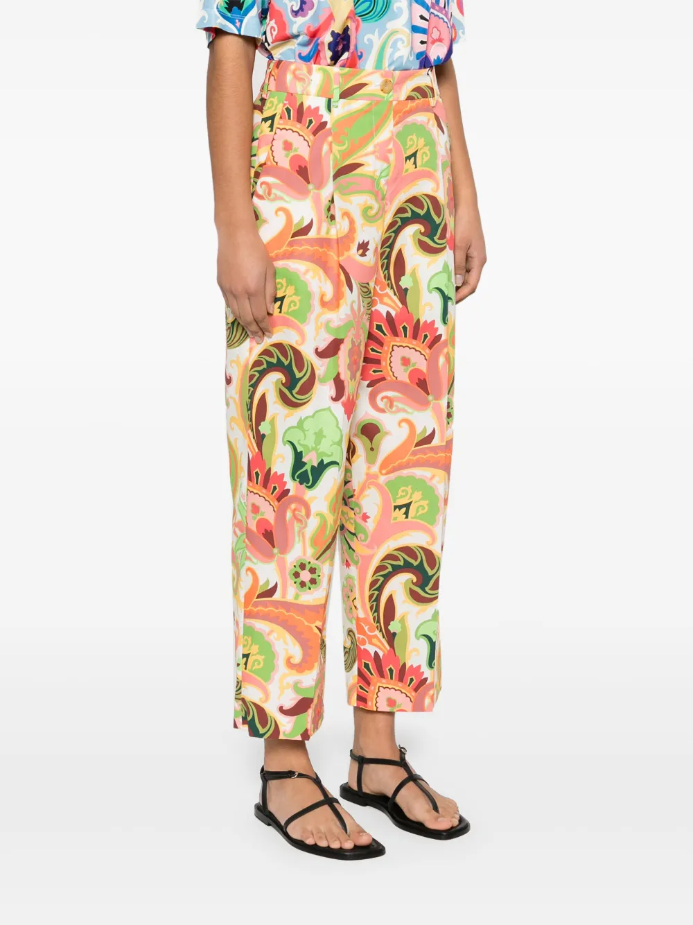 ETRO Broek met paisley-print Wit