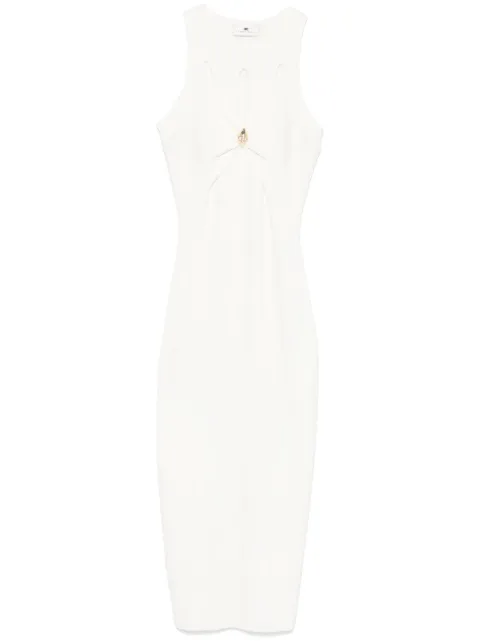 Elisabetta Franchi cut-out ribbed-knit midi dress