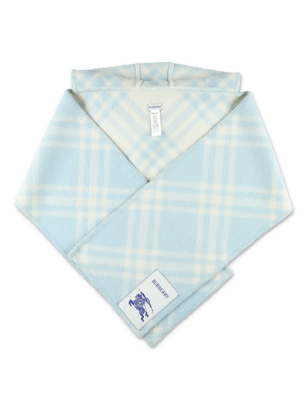 Burberry Geruite sjaal Blauw