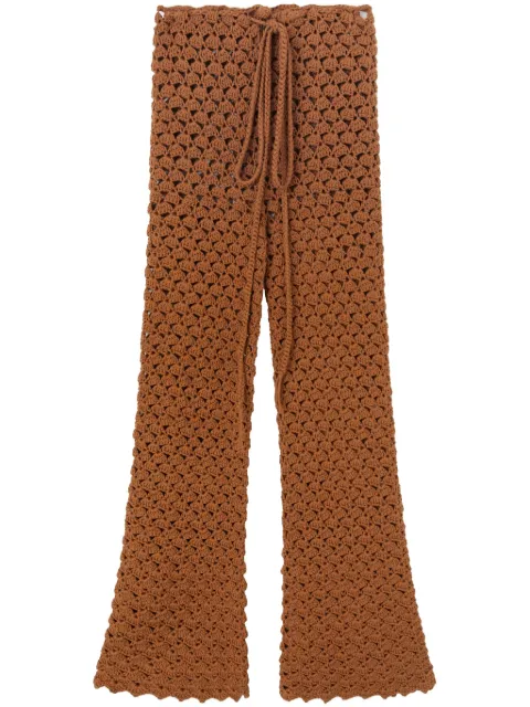 Ermanno Scervino pantalones tejidos de crochet