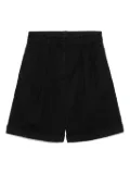 ASPESI cotton-linen shorts - Black