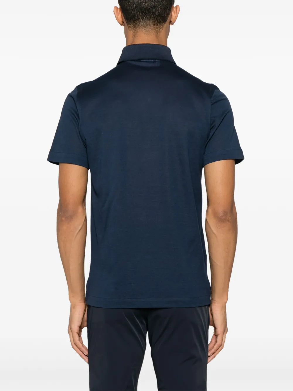 Brioni Piqué poloshirt Blauw