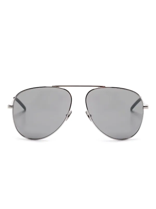 【関税&送料込】Saint Laurent Silver l Sl 800 Sunglasses Saint Laurent SL 800 003 Sunglasses - US