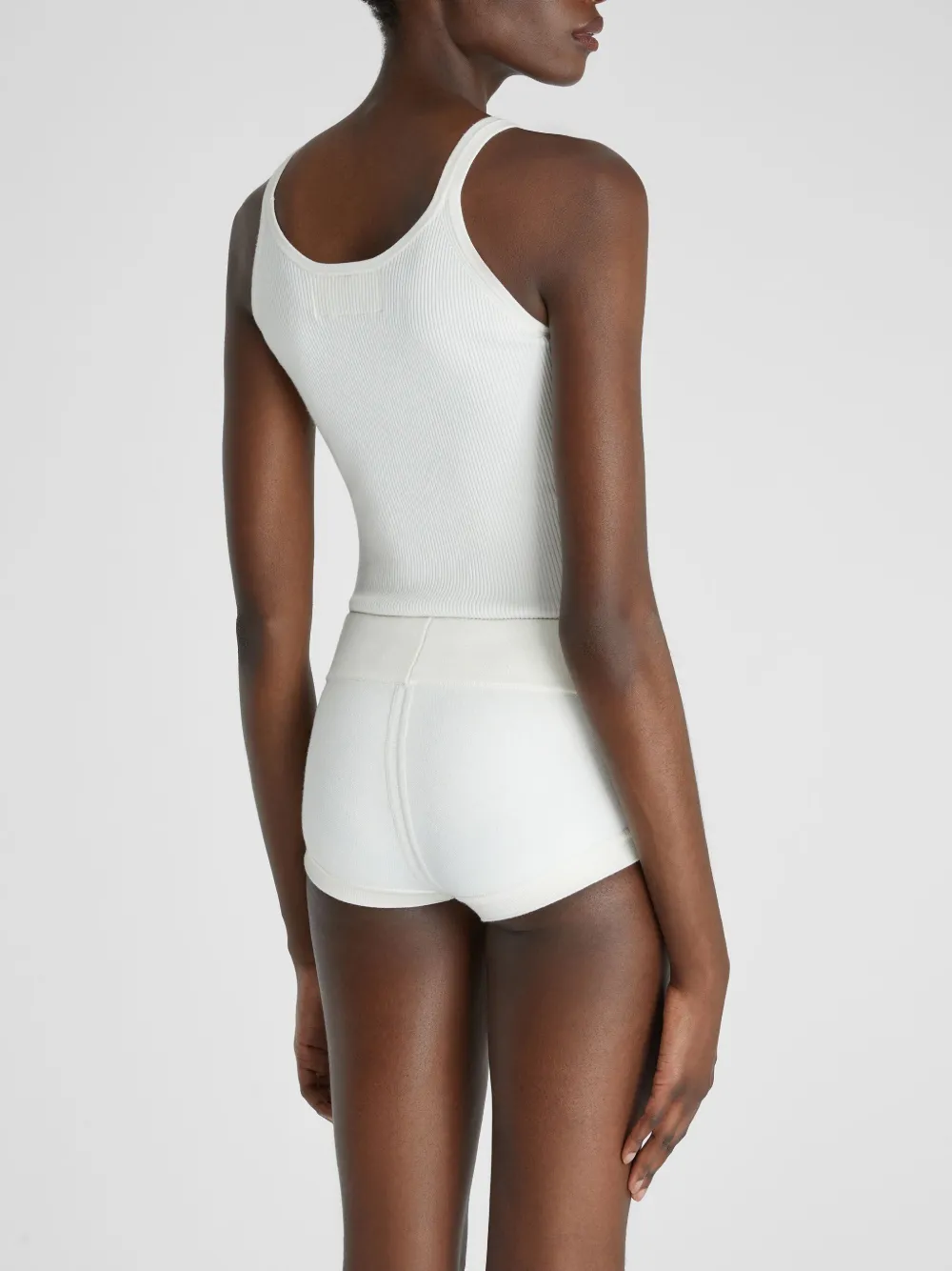 Ermanno Scervino Ribgebreide shorts Wit