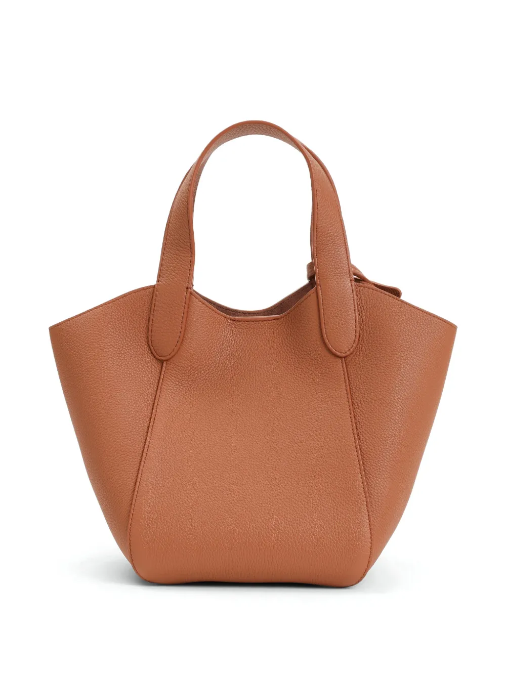 Giorgio Armani leather tote bag - Bruin