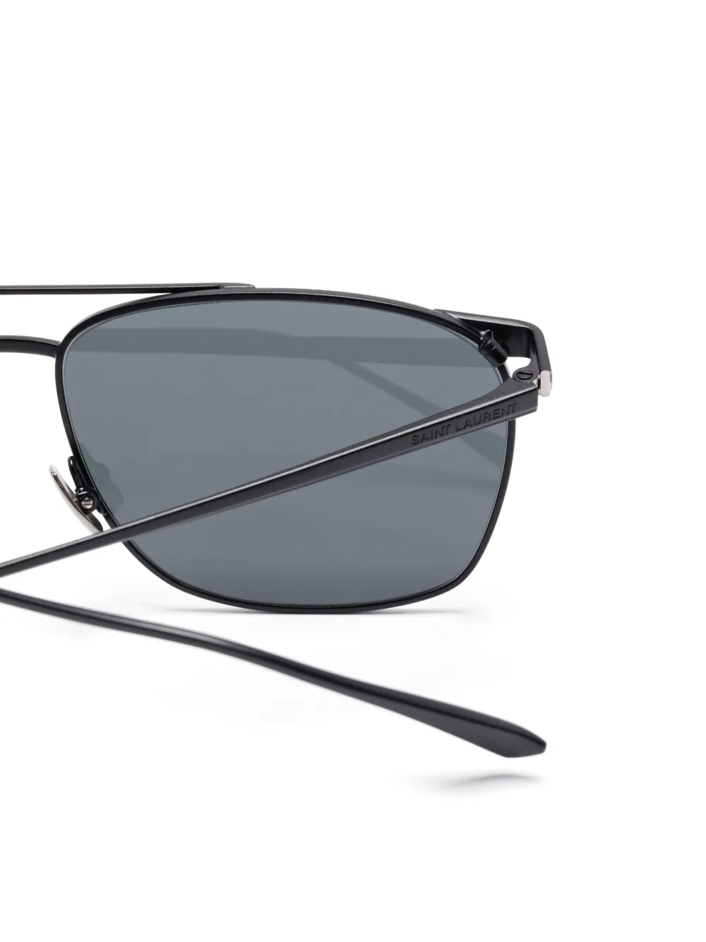 Saint Laurent Eyewear Zonnebril met piloten montuur Zwart