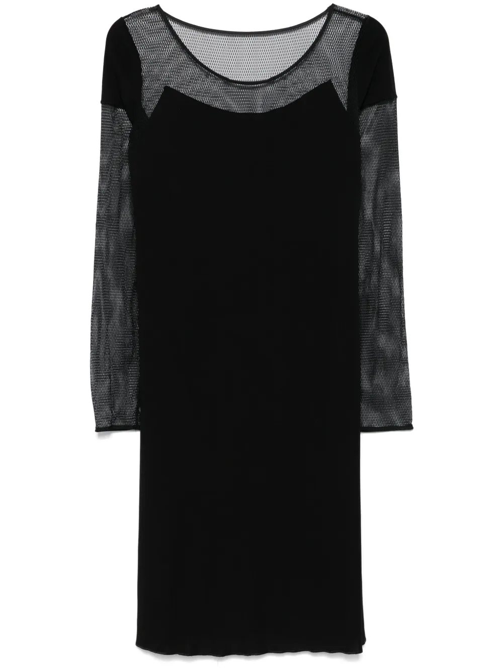 2010 mesh-panelled dress