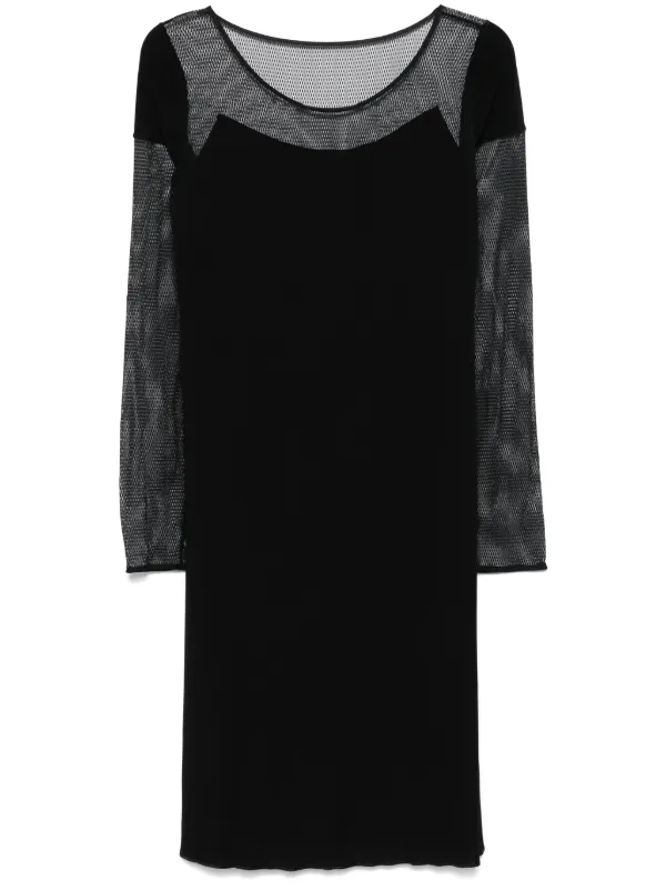 yellow black tie wedding guest dress Floral Lace Trim Long Sleeve Dress