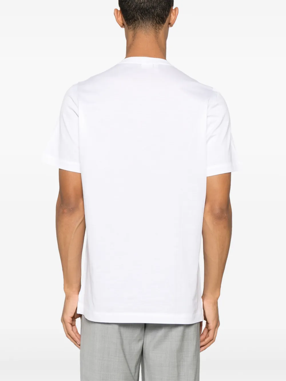 Brioni T-shirt met geborduurd logo Wit