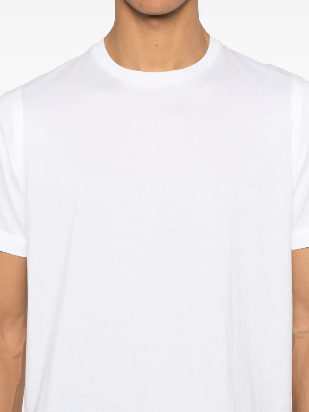 Brioni T-shirt met geborduurd logo Wit