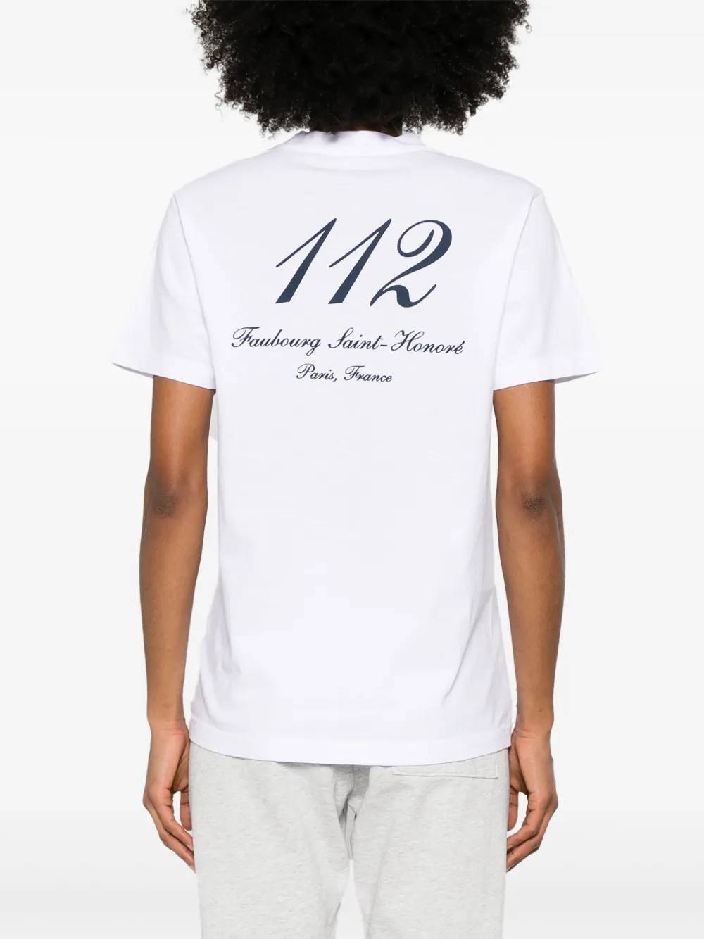 Sporty & Rich x Le Bristol Paris Faubourg T-shirt Wit