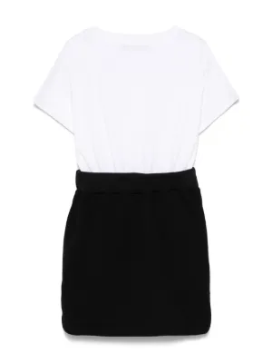 navy blue dress for baby girl Two-tone A-line dress black black - Child main image 0