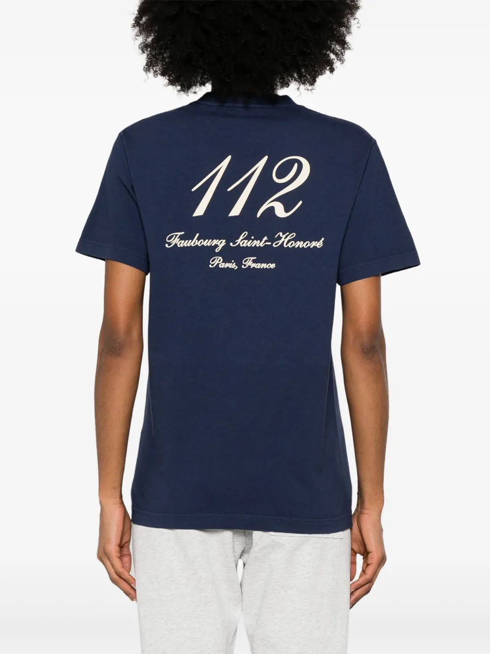Sporty & Rich x Le Bristol Paris Faubourg T-shirt Blauw