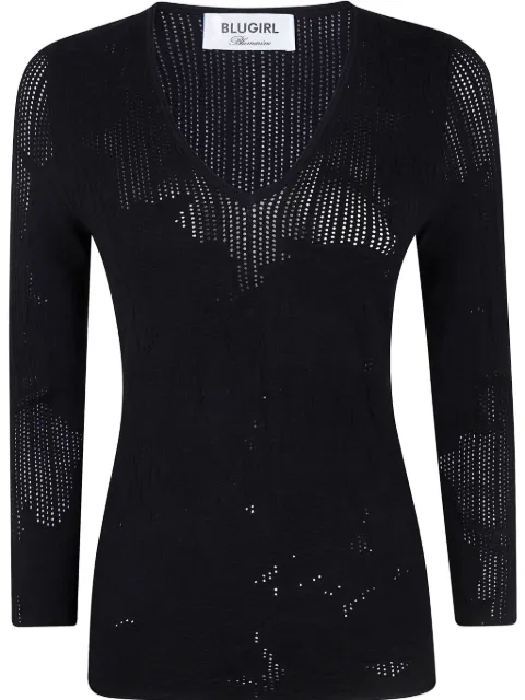 Blugirl floral-pattern sweater 