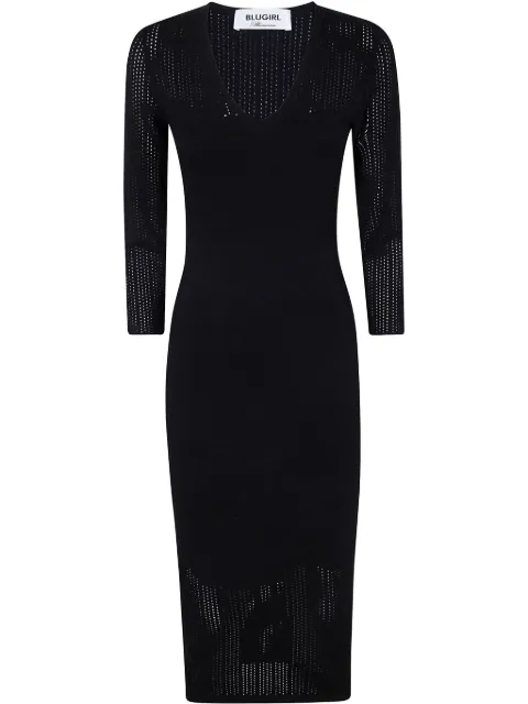 Blugirl open-knit midi dress