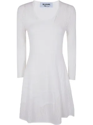 ✰blugirl〜by Blumarine✰オフホワイト ビーズ装飾スカート✰ ✰blugirl〜by Blumarine✰オフホワイト ビーズ装飾スカート✰