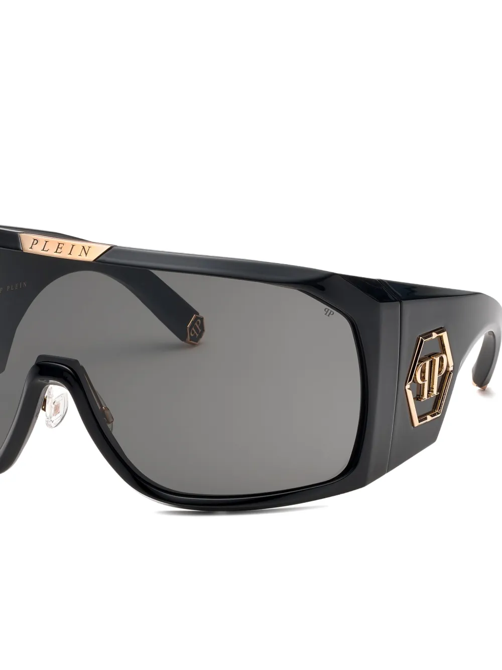 Philipp Plein Zonnebril met oversized montuur Zwart