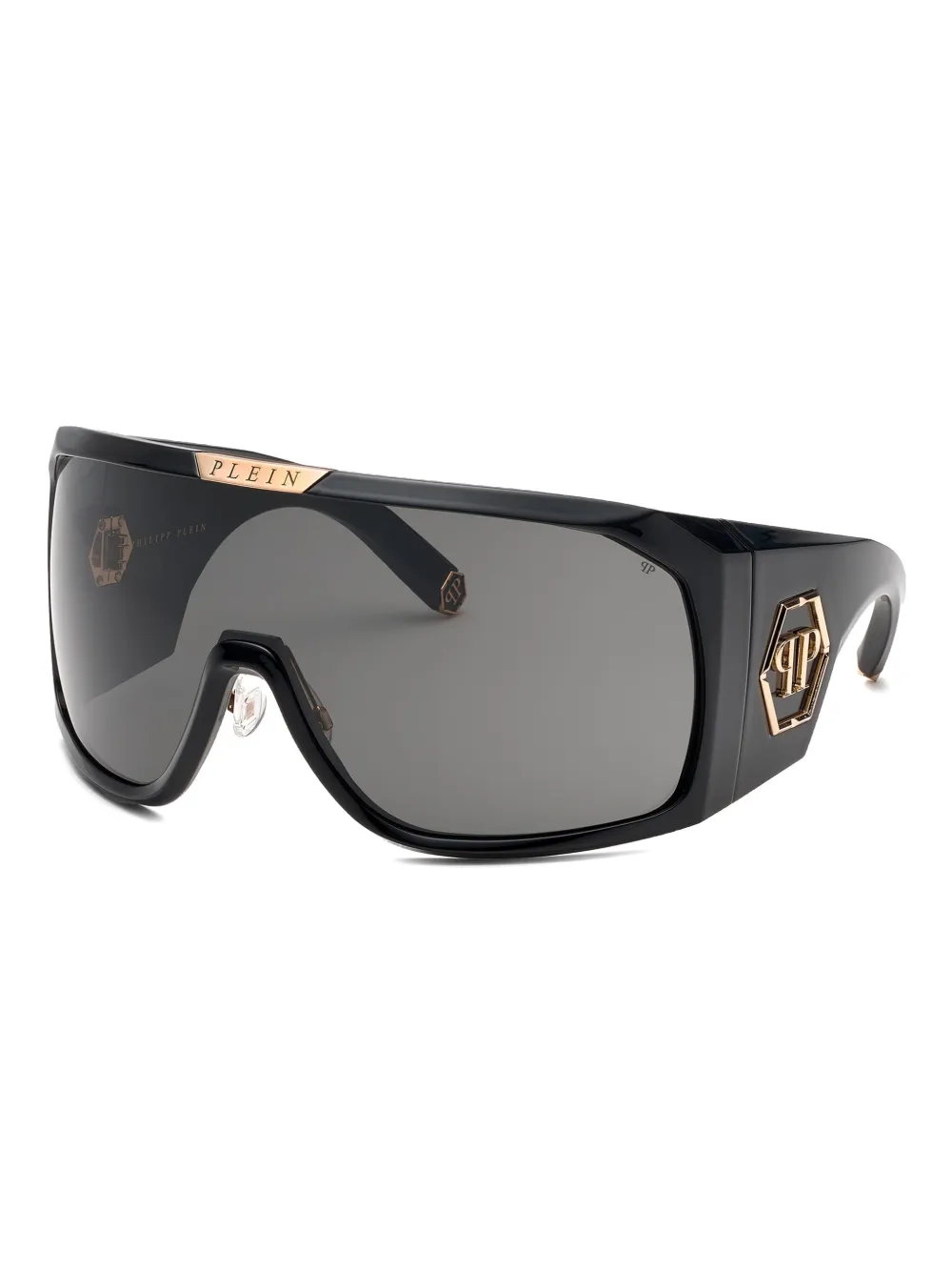 Philipp Plein oversized sunglasses - Zwart