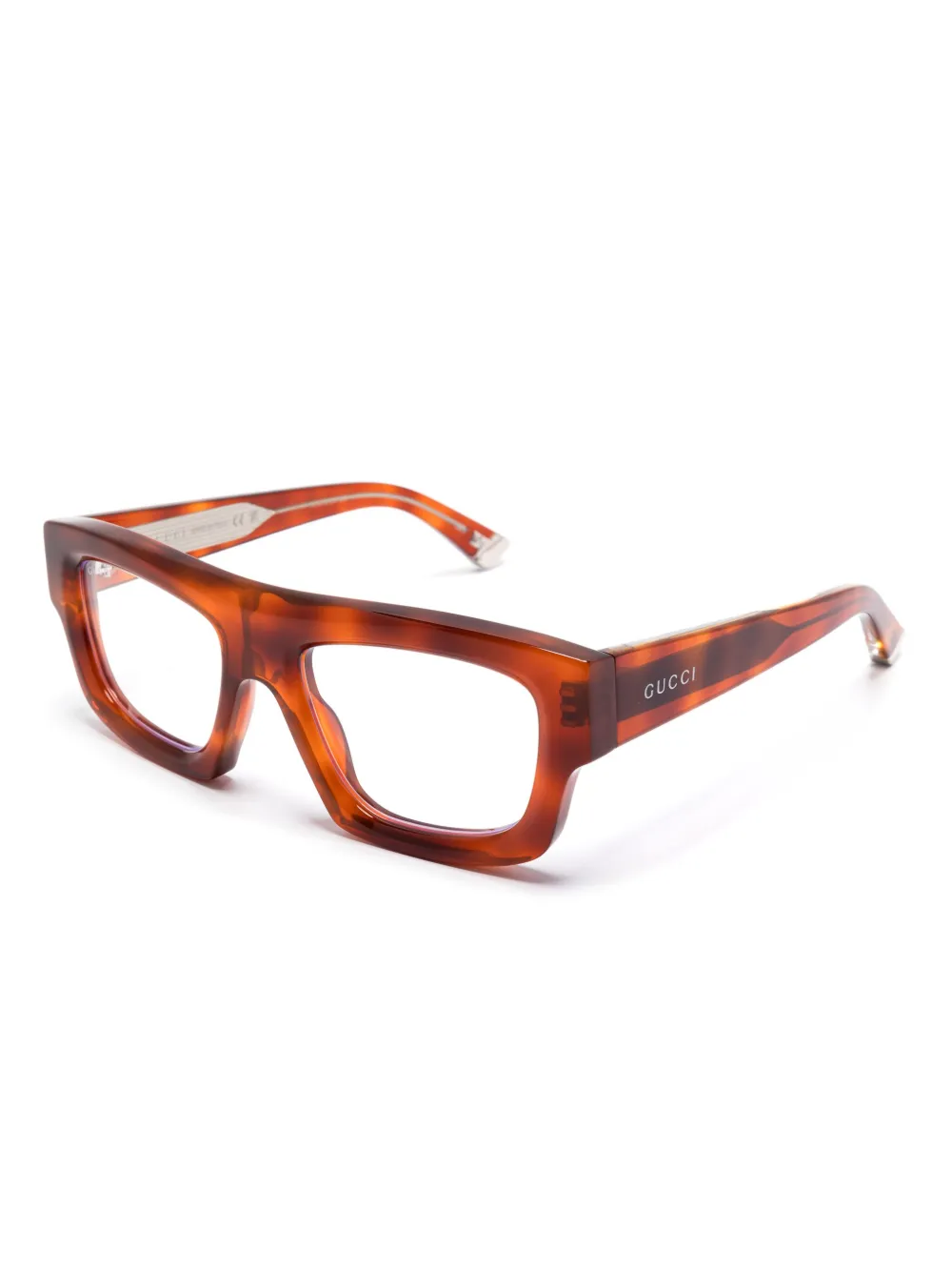 Gucci Eyewear Bril met vierkant montuur - Bruin