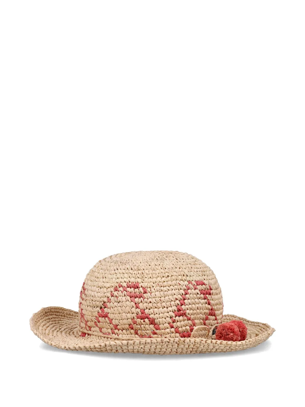 Bonpoint Raphia zonnehoed Beige