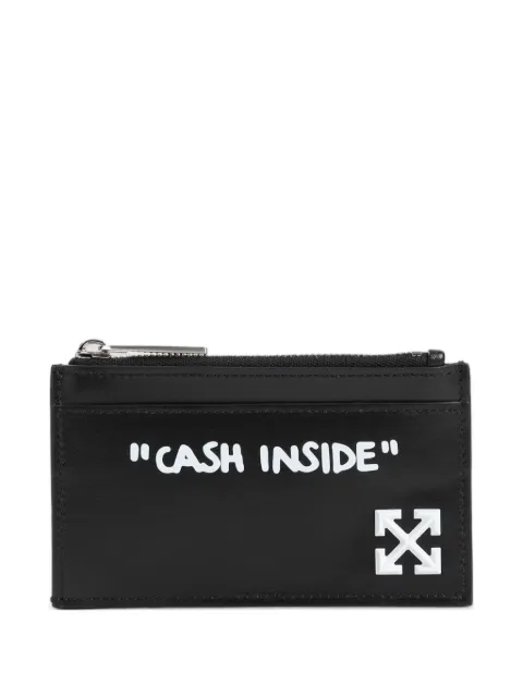 Off-White slogan-print wallet