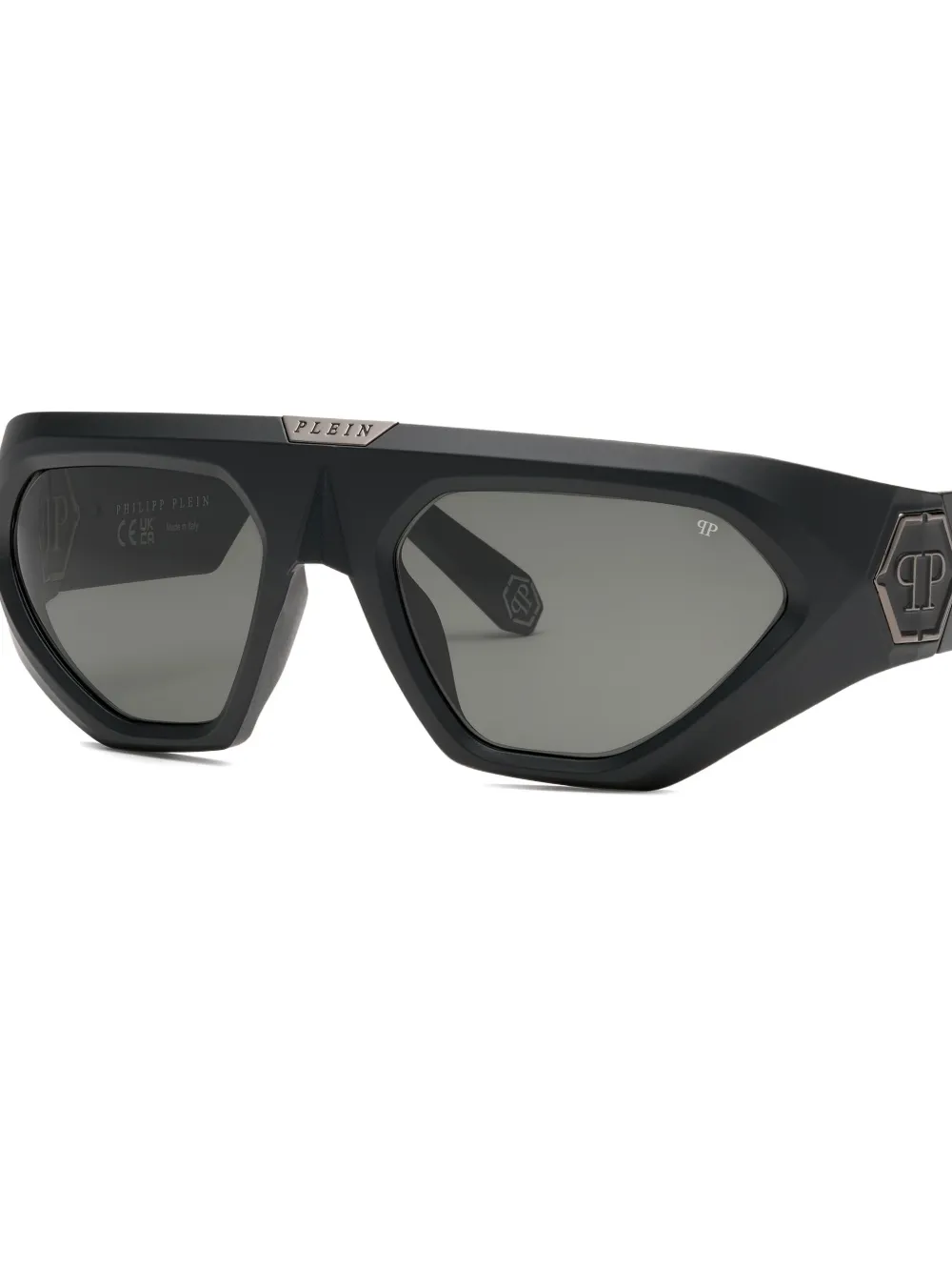 Philipp Plein Zonnebril met cat-eye montuur Zwart
