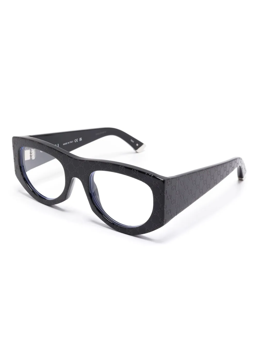 Gucci Eyewear Bril met geometrisch montuur - Zwart