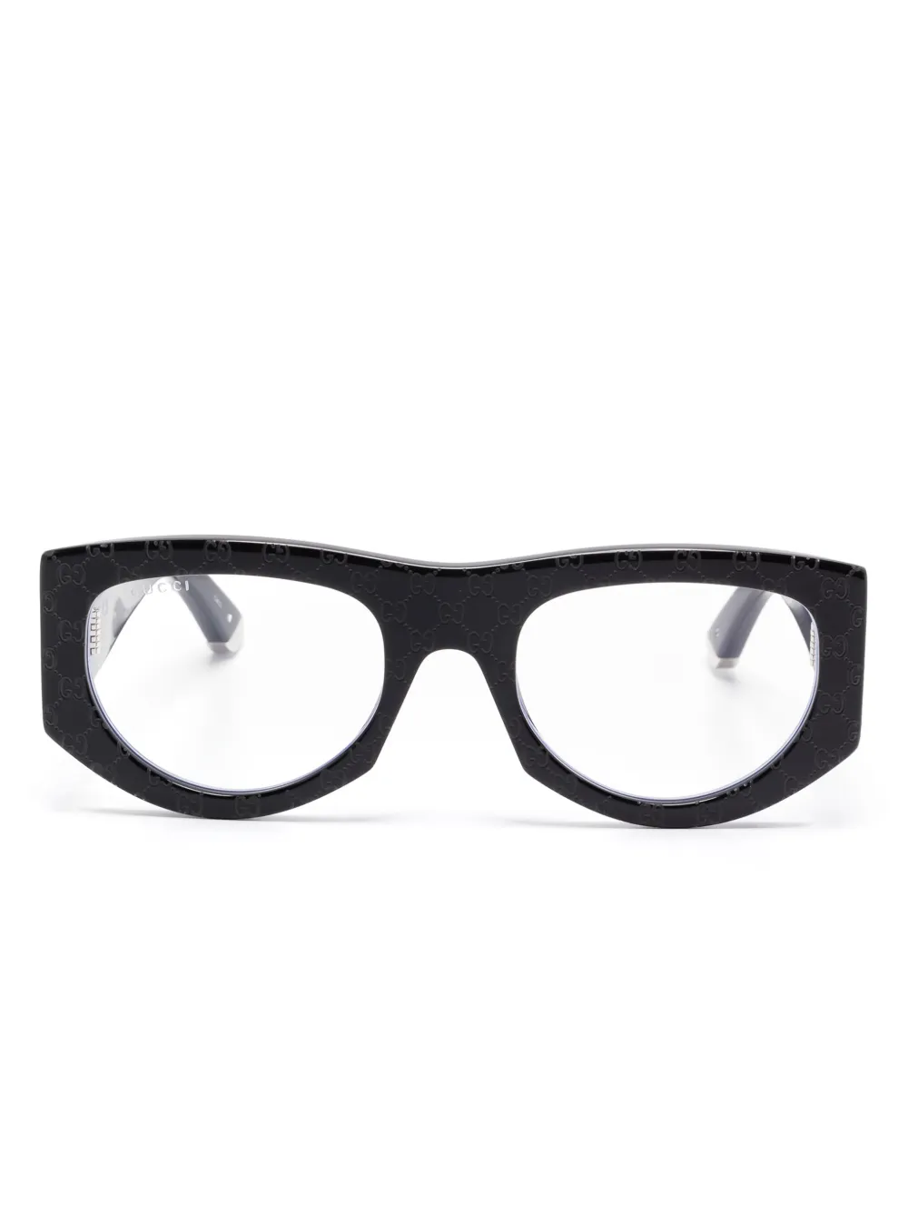 Gucci Eyewear geometric-frame glasses | Black | Image 1