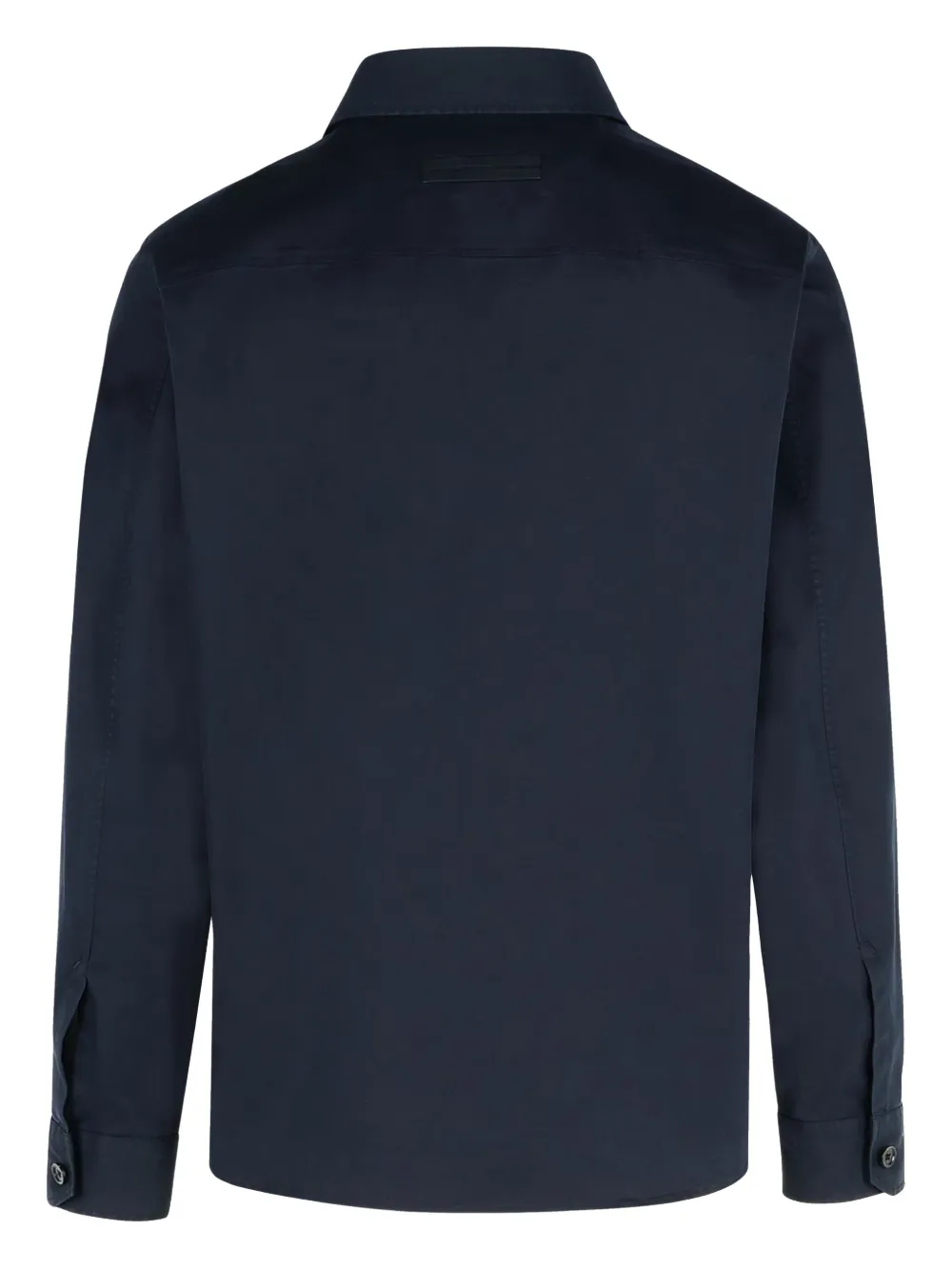 Zegna long-sleeved shirt - Blauw