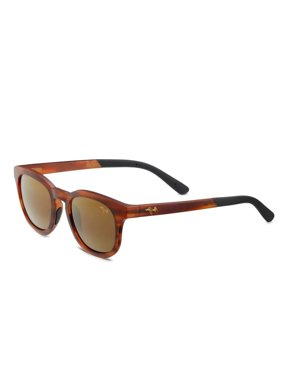 Maui Jim Zonnebril met rond montuur - Bruin