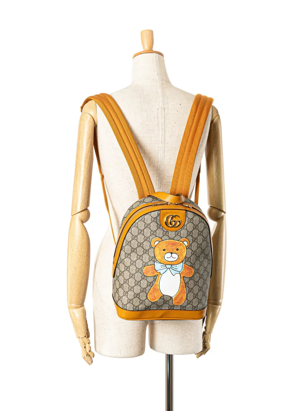 Gucci Pre-Owned 2021-2024 Exo Kai GG Supreme Teddy Bear backpack - Bruin