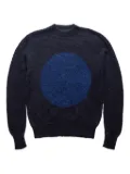 Edward Cuming circle-print sweater - Blue