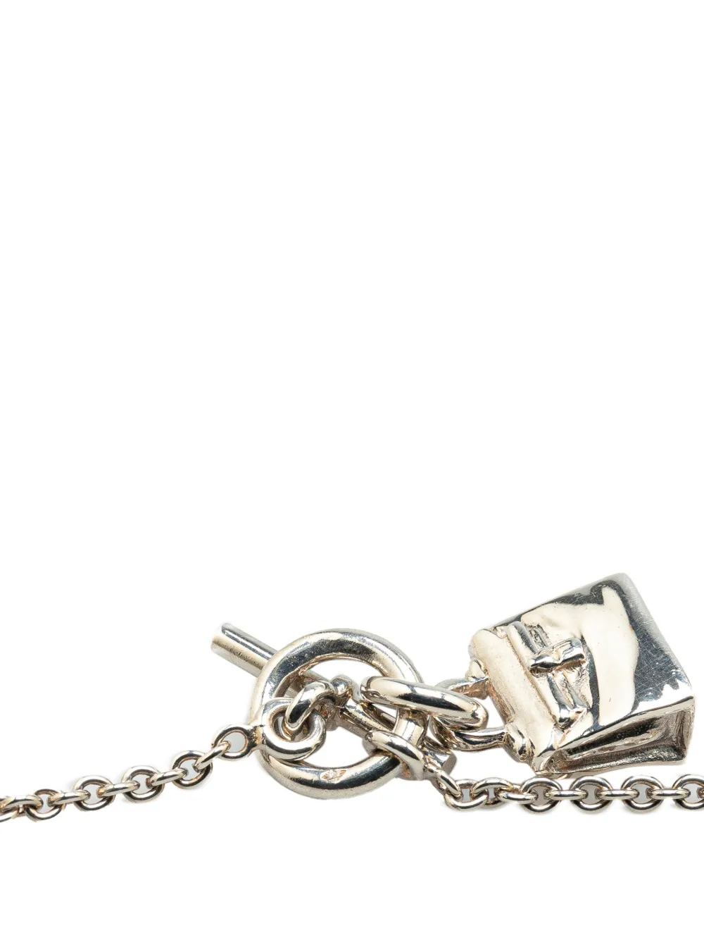 Hermès Pre-Owned 2010-2024 Sterling Silver Amulettes Kelly Pendant necklace - Zilver