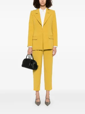 セットアップ ELISABETTA FRANCHI Women Suits LAB75951E2DJ4 Yellow ELISABETTA FRANCHI CEDAR BELTED JUMPSUIT – FerrarisBoutique