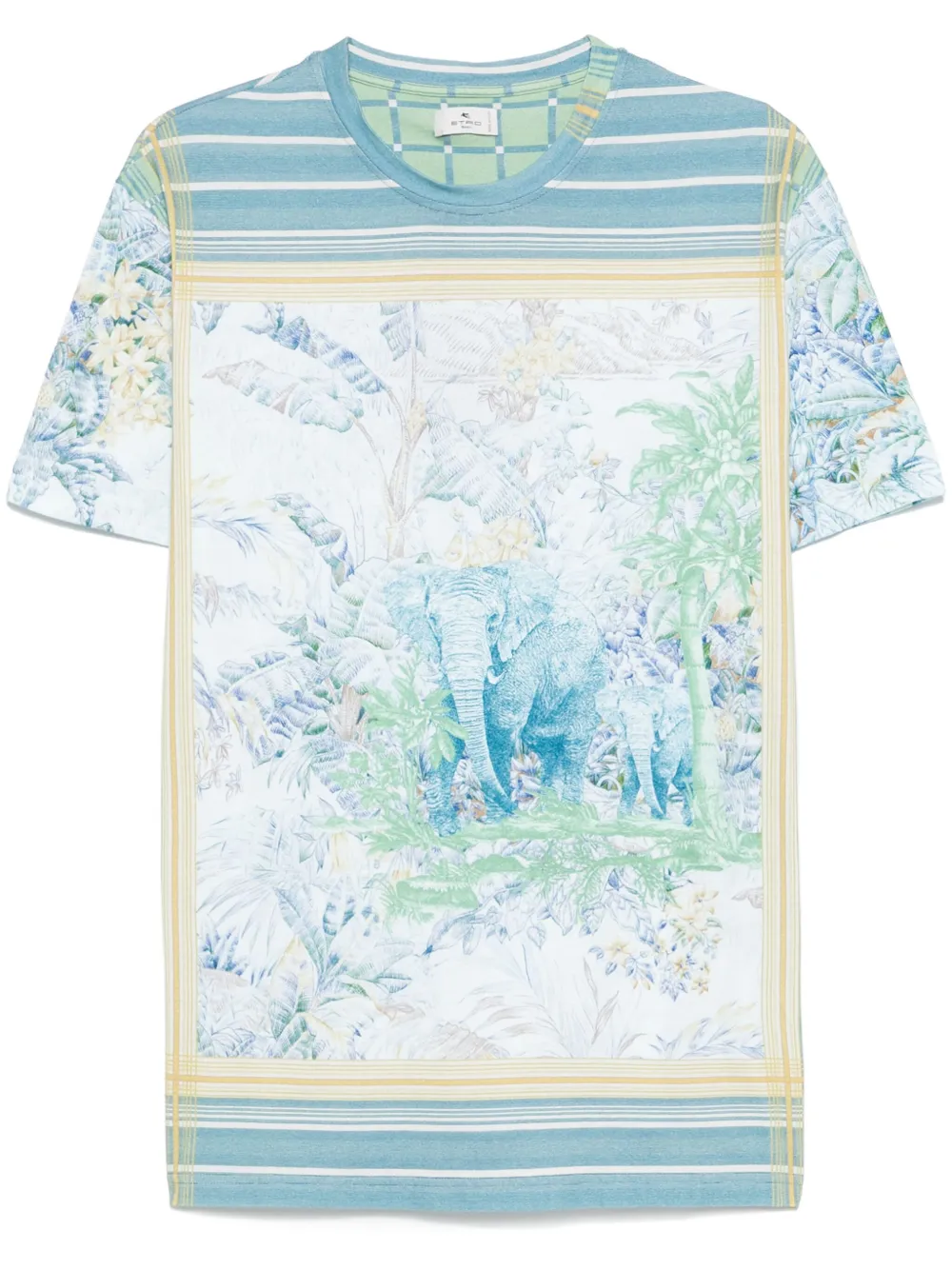 ETRO playera con estampado gráfico | azul | Image 1
