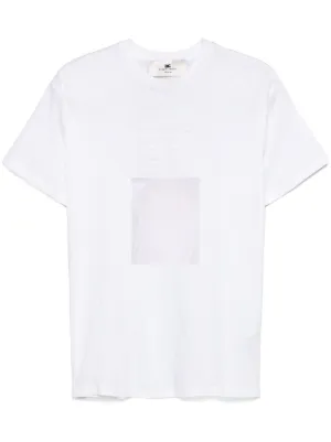 【Elisabetta Franchi】ロゴパッチ付きジャージーTシャツ T-shirt in jersey con patch logo Elisabetta Franchi