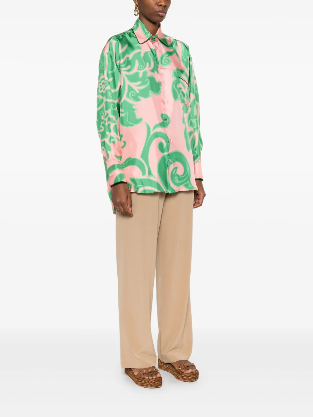ETRO Blouse met abstracte print Roze