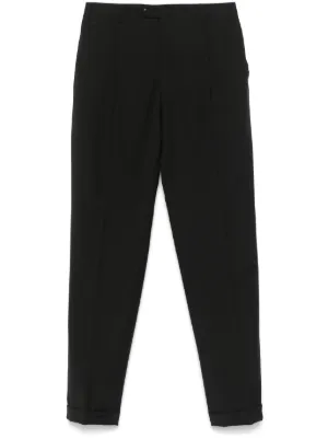 Emporio Armani テーパードパンツ | ブラック | FARFETCH JP