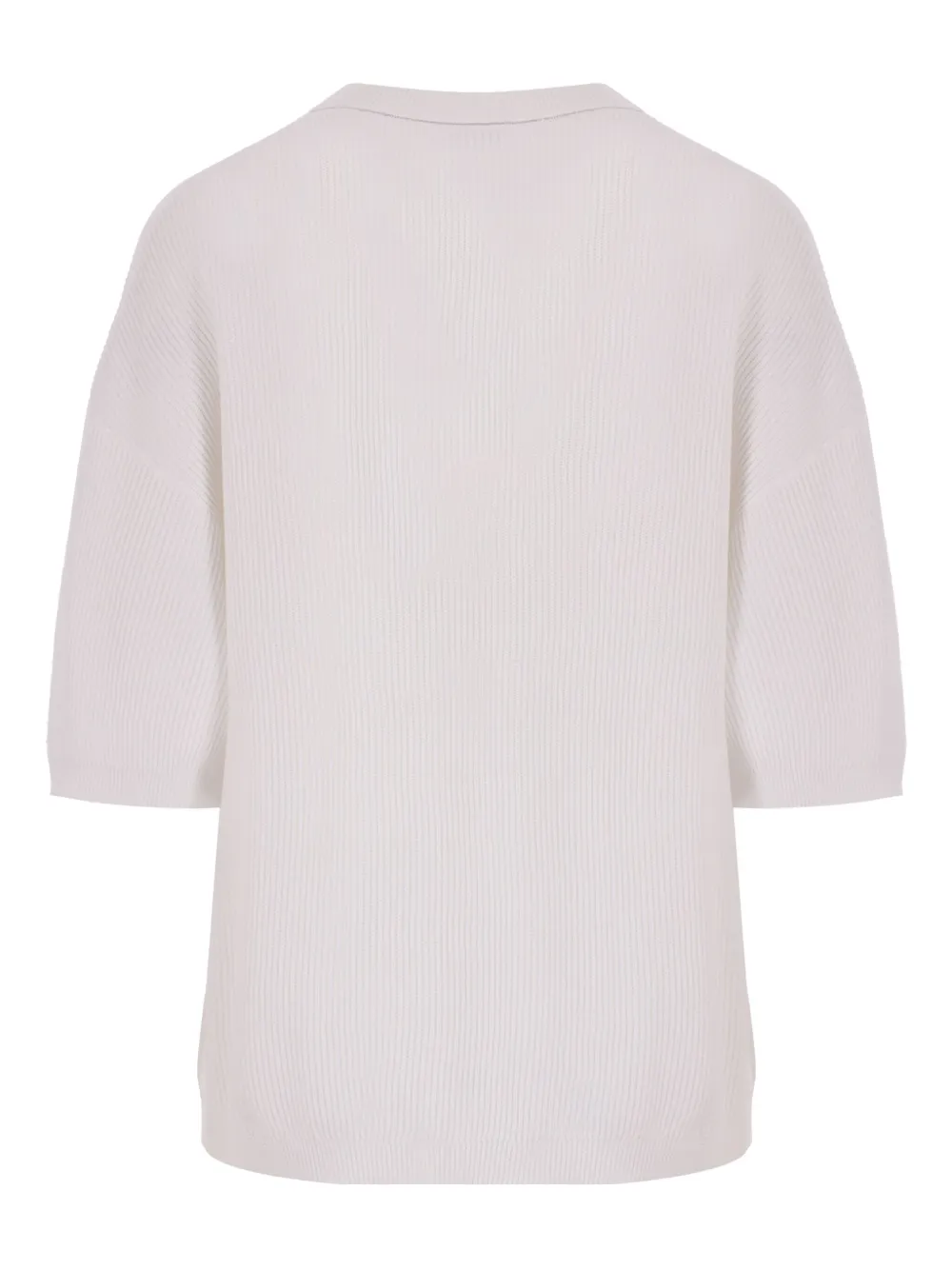 Brunello Cucinelli knitted T-shirt - Wit