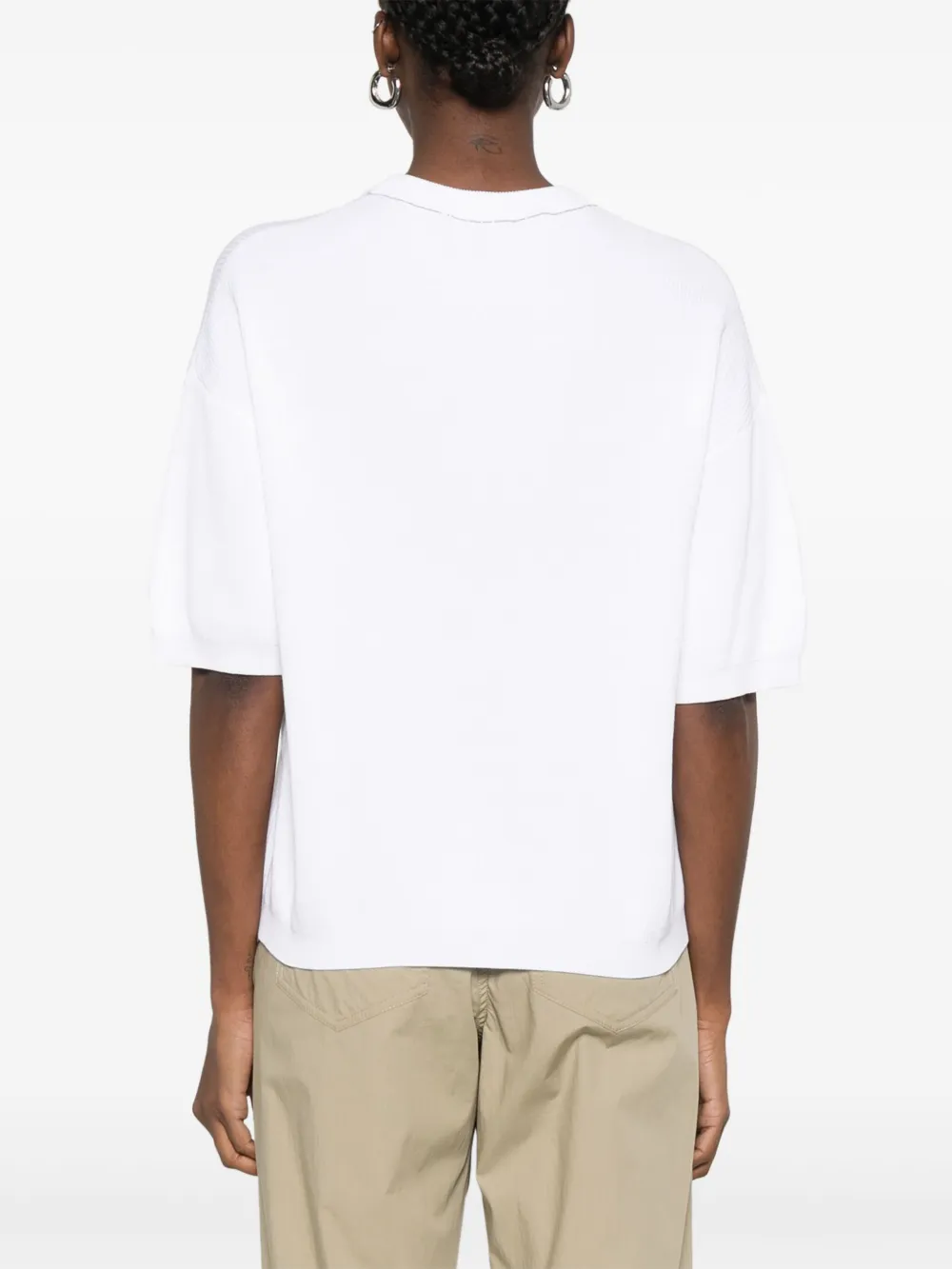 Brunello Cucinelli Gebreid T-shirt Wit