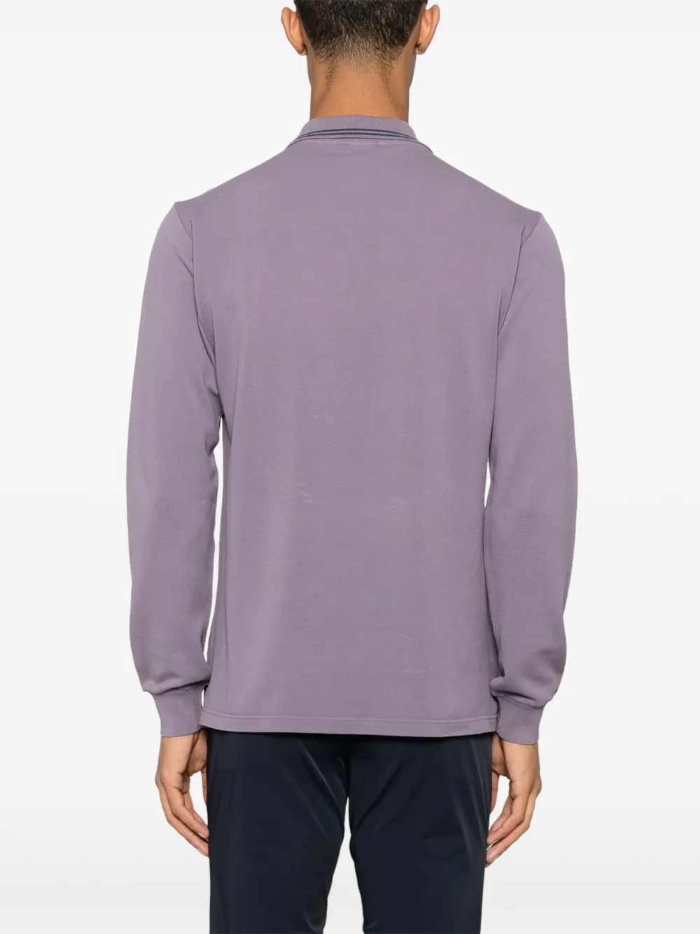 Brioni Poloshirt met geborduurd logo Paars