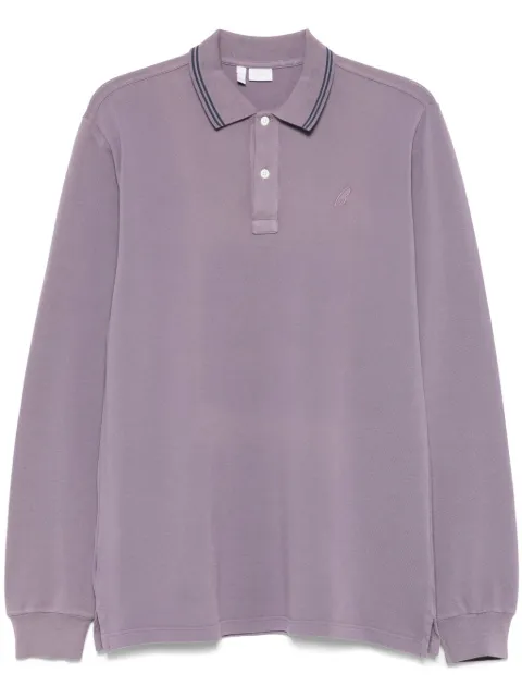 Brioni polo à logo brodé