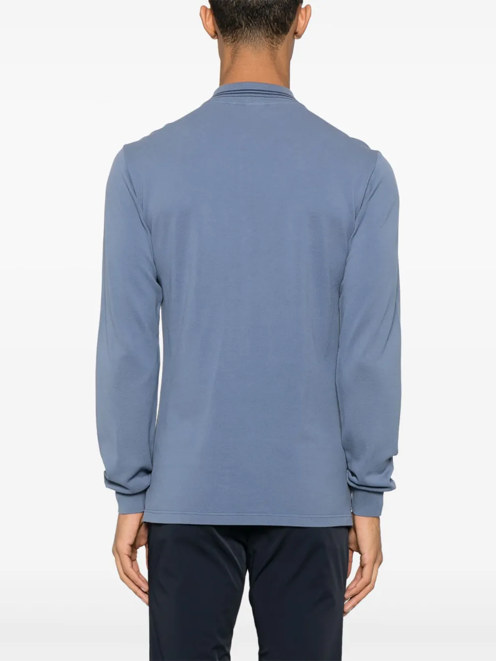 Brioni Poloshirt met geborduurd logo Blauw