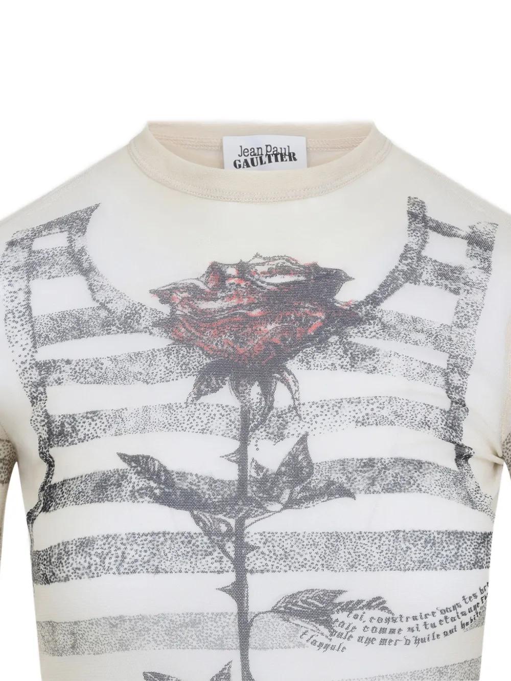 Shop Jean Paul Gaultier Printed T-shirt In White